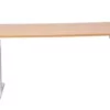 PROREGAL Elektrisch Höhenverstellbarer Schreibtisch Zebra | HxBxT 70-116x180x80 Cm | Weiß-Buche