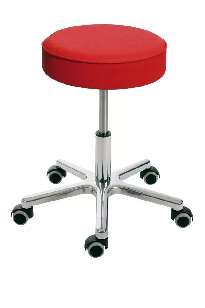 PROREGAL Klassischer Hocker Charlotte Mit Bodengleitern | Kunstlederpolsterung In Schwarz 8 PROREGAL Klassischer Hocker Charlotte Mit Bodengleitern | Kunstlederpolsterung In Schwarz – Bild 6