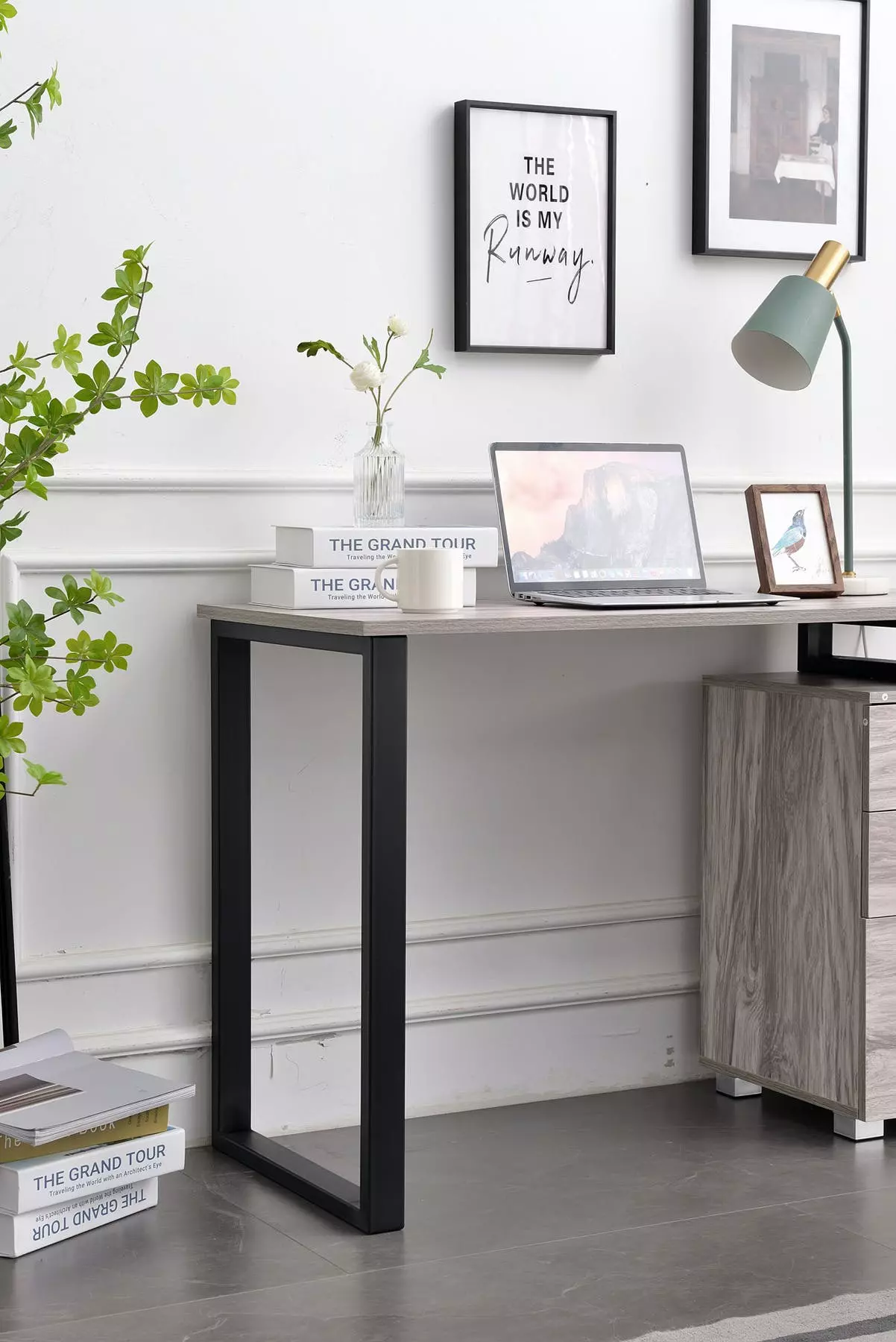 CLP Schreibtisch Stockton Grau 9 CLP Schreibtisch Stockton Grau – Bild 7