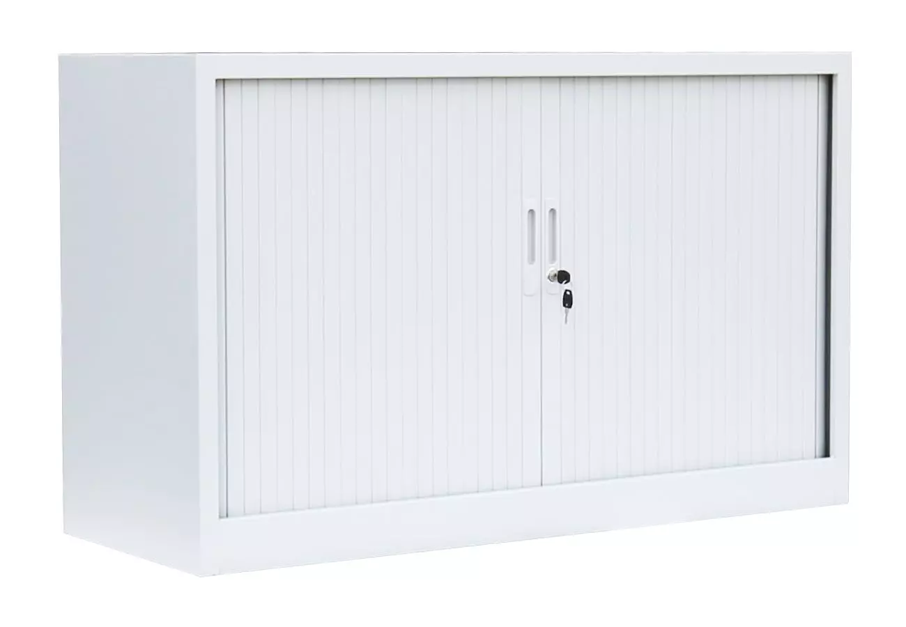 Lullmann Querrollladenschrank Sideboard 80cm Breit Stahl Büro Aktenschrank Rolladenschrank Weiß 555087 6 Lullmann Querrollladenschrank Sideboard 80cm Breit Stahl Büro Aktenschrank Rolladenschrank Weiß 555087 – Bild 4