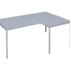 Lullmann Freiformtisch - 750 X 1800 X 800/1200 X 800 Mm - Lichtgrau - Winkel Rechts 332020 -Vidaxl Verkäufe 65adfcec 880a 494b a9f0 003dd0a312ef 1