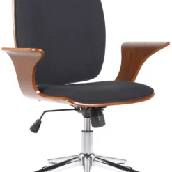 CLP Bürostuhl Burbank Kunstleder Walnuss/schwarz -Vidaxl Verkäufe 65cb500a fac1 4ce8 ab18 afb0b03032bc