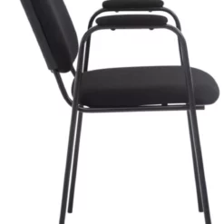 CLP 4er Set Besucherstühle Ken PRO Stoff Schwarz -Vidaxl Verkäufe 6627bdde 4b44 49a4 b2a2 911e9eb86fde