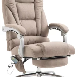 CLP Bürostuhl Pacific Stoff Mit Massagefunktion Braun -Vidaxl Verkäufe 672e57b5 6d23 418b 824d bd5d3a53d613 1