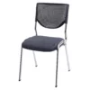 Null Besucherstuhl T401, Konferenzstuhl Stapelbar, Stoff/Textil ~ Sitz Dunkelgrau, Füße Chrom -Vidaxl Verkäufe 6887e824 5a51 4f25 a122 b9c35c5ccd43 1