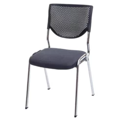 Null 2er-Set Besucherstuhl T401, Konferenzstuhl Stapelbar, Stoff/Textil ~ Sitz Schwarz, Füße Schwarz -Vidaxl Verkäufe 6887e824 5a51 4f25 a122 b9c35c5ccd43