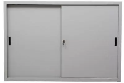 PROREGAL Schiebetürenschrank Ant | 2 Ordernhöhen | HxBxT 75x80x45 Cm | Grau 6 PROREGAL Schiebetürenschrank Ant | 2 Ordernhöhen | HxBxT 75x80x45 Cm | Grau – Bild 4