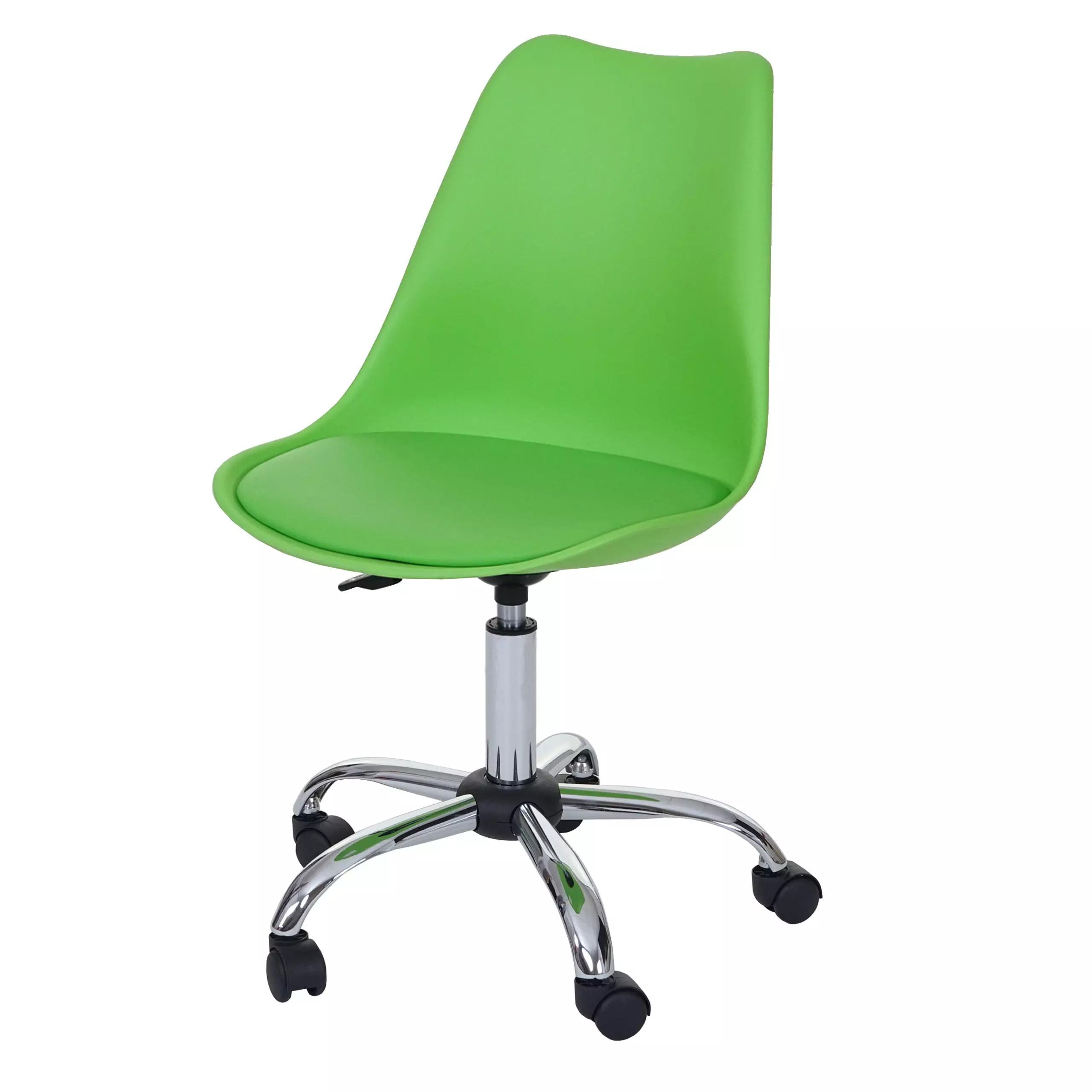 Null Drehstuhl HWC-A60, Bürostuhl Arbeitshocker, Schalensitz Kunstleder ~ Rosa 5 Null Drehstuhl HWC-A60, Bürostuhl Arbeitshocker, Schalensitz Kunstleder ~ Rosa – Bild 3