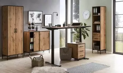 Null Möbelpartner Schiebetürenschrank Panda | HxBxT 96x100x41 Cm |Eiche Von PROREGAL 9 Null Möbelpartner Schiebetürenschrank Panda | HxBxT 96x100x41 Cm |Eiche Von PROREGAL – Bild 7