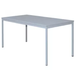 Lullmann Stahl-Schreibtisch Für Unterbaucontainer (310321/310331) 120x80cm Lichtgrau 310120