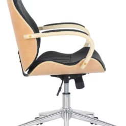 CLP Bürostuhl Melilla Kunstleder Natura/schwarz -Vidaxl Verkäufe 70bbd0c5 4ad8 4159 9506 fc53a4528590