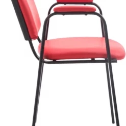 CLP 4er Set Besucherstühle Ken PRO Kunstleder Rot -Vidaxl Verkäufe 70d6d0c2 290b 4bac 8403 9f351aa81517