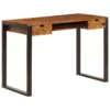 VidaXL Schreibtisch 110 X 55 X 78 Cm Massivholz Und Stahl