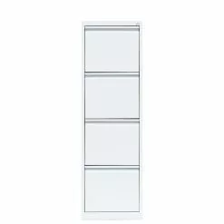 Lullmann Hängeregistraturschrank Für DIN A4 Hängemappen 132x40x62cm Mit 4 Schüben Weiß