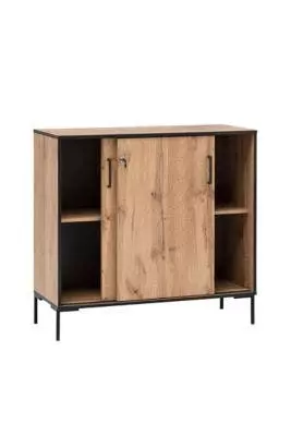 Null Möbelpartner Schiebetürenschrank Panda | HxBxT 165x100x41 Cm |Eiche Von PROREGAL 4 Null Möbelpartner Schiebetürenschrank Panda | HxBxT 165x100x41 Cm |Eiche Von PROREGAL – Bild 2
