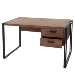 Null Schreibtisch HWC-F58, Bürotisch Computertisch, Industriedesign 75x120x60cm 3D-Struktur ~ Braun Wildeiche-Optik -Vidaxl Verkäufe 74baa7f5 873a 47e5 9687 2c87cdb5c78a