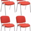 CLP 4er Set Stühle Ken C Stoff Rot -Vidaxl Verkäufe 7500db67 4680 46d7 ae2a 826fb06d16d0 1