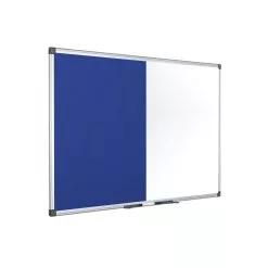 Bi-Office Maya Kombitafel Blauer Filz/Magnetisch 180x90cm