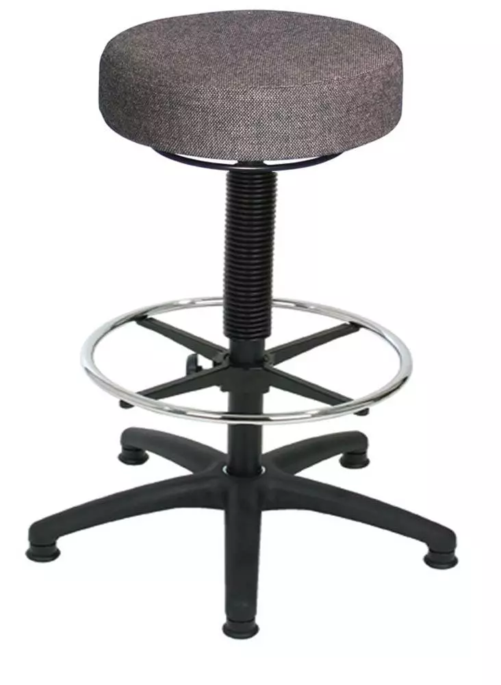 PROREGAL Arbeitsstuhl Arlington Mit Asynchron-Mechanik | Bodengleiter | Polster Anthrazit 8 PROREGAL Arbeitsstuhl Arlington Mit Asynchron-Mechanik | Bodengleiter | Polster Anthrazit – Bild 6