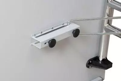 PROREGAL Klapptisch Lizard | C-Fuß-Gestell | HxBxT 75x160x80 Cm | Chrom-Grau 5 PROREGAL Klapptisch Lizard | C-Fuß-Gestell | HxBxT 75x160x80 Cm | Chrom-Grau – Bild 3