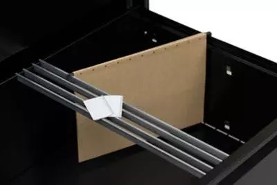 Lullmann Hängeregistraturschrank Für DIN A4 Hängemappen 70x76x62cm (HxBxT) Mit 2 Schüben Doppelbahnig Schwarz 561229 9 Lullmann Hängeregistraturschrank Für DIN A4 Hängemappen 70x76x62cm (HxBxT) Mit 2 Schüben Doppelbahnig Schwarz 561229 – Bild 7