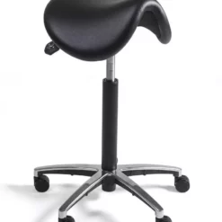 Lullmann Satteldrehhocker L - 660-910 Mm - Alu Fußkreuz - Kunstleder 219022