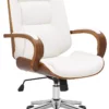 CLP Bürostuhl Yankton Walnuss/weiß