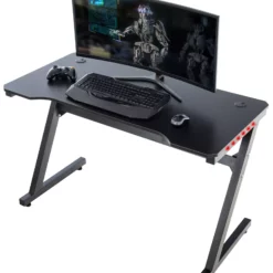 CLP Gaming Tisch Lewiston LED Schwarz