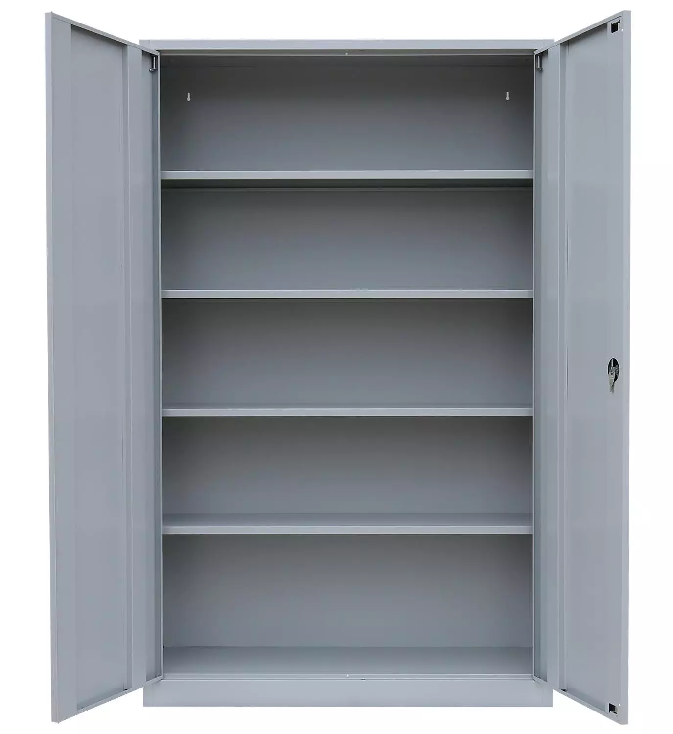 Lullmann Stahl-Aktenschrank Abschließbar Büroschrank Stahlschrank Grau/Rot 120x92x42cm 5 Lullmann Stahl-Aktenschrank Abschließbar Büroschrank Stahlschrank Grau/Rot 120x92x42cm – Bild 3