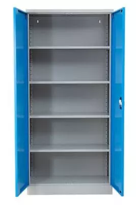 PROREGAL Stahlschrank Bee | HxBxT 195x92x50 Cm | Grau-Lichtbau 9 PROREGAL Stahlschrank Bee | HxBxT 195x92x50 Cm | Grau-Lichtbau – Bild 7