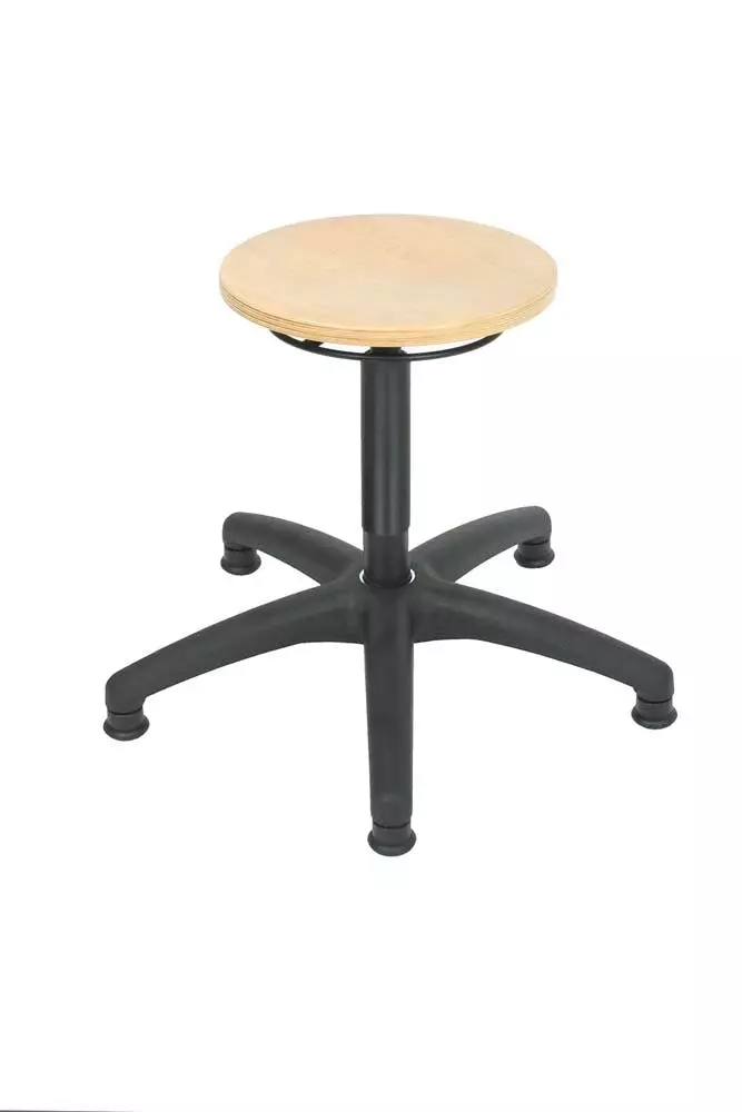 PROREGAL Drehhocker Milwaukee | Holz-Buche | Ringauslösung | Bodengleiter 5 PROREGAL Drehhocker Milwaukee | Holz-Buche | Ringauslösung | Bodengleiter – Bild 3