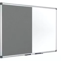 Bi-Office Maya Kombitafel Grauer Filz/Magnetisch 180x90cm