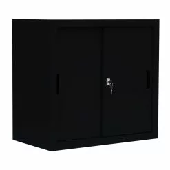 Lullmann Schiebetürenschrank Schwebetürenschrank 2 OH 750 X 800 X 450 Mm Tiefschwarz