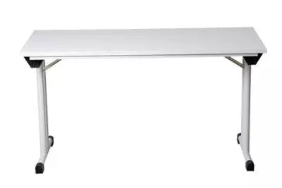 PROREGAL Klapptisch Lizard | T-Fuß-Gestell-Rund | HxBxT 75x140x70 Cm | Chrom-Weiß 6 PROREGAL Klapptisch Lizard | T-Fuß-Gestell-Rund | HxBxT 75x140x70 Cm | Chrom-Weiß – Bild 4