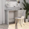 VidaXL Schreibtisch Betongrau 100x50x76 Cm Holzwerkstoff