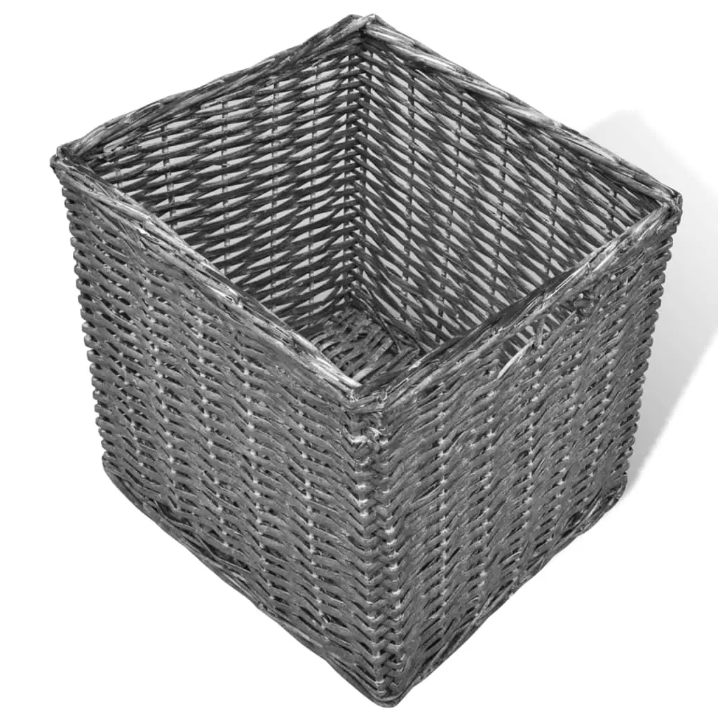 VIDAXL Sitzbank Kommode Truhenbank Kissen + 3 Körben Weiß 9 VIDAXL Sitzbank Kommode Truhenbank Kissen + 3 Körben Weiß – Bild 7