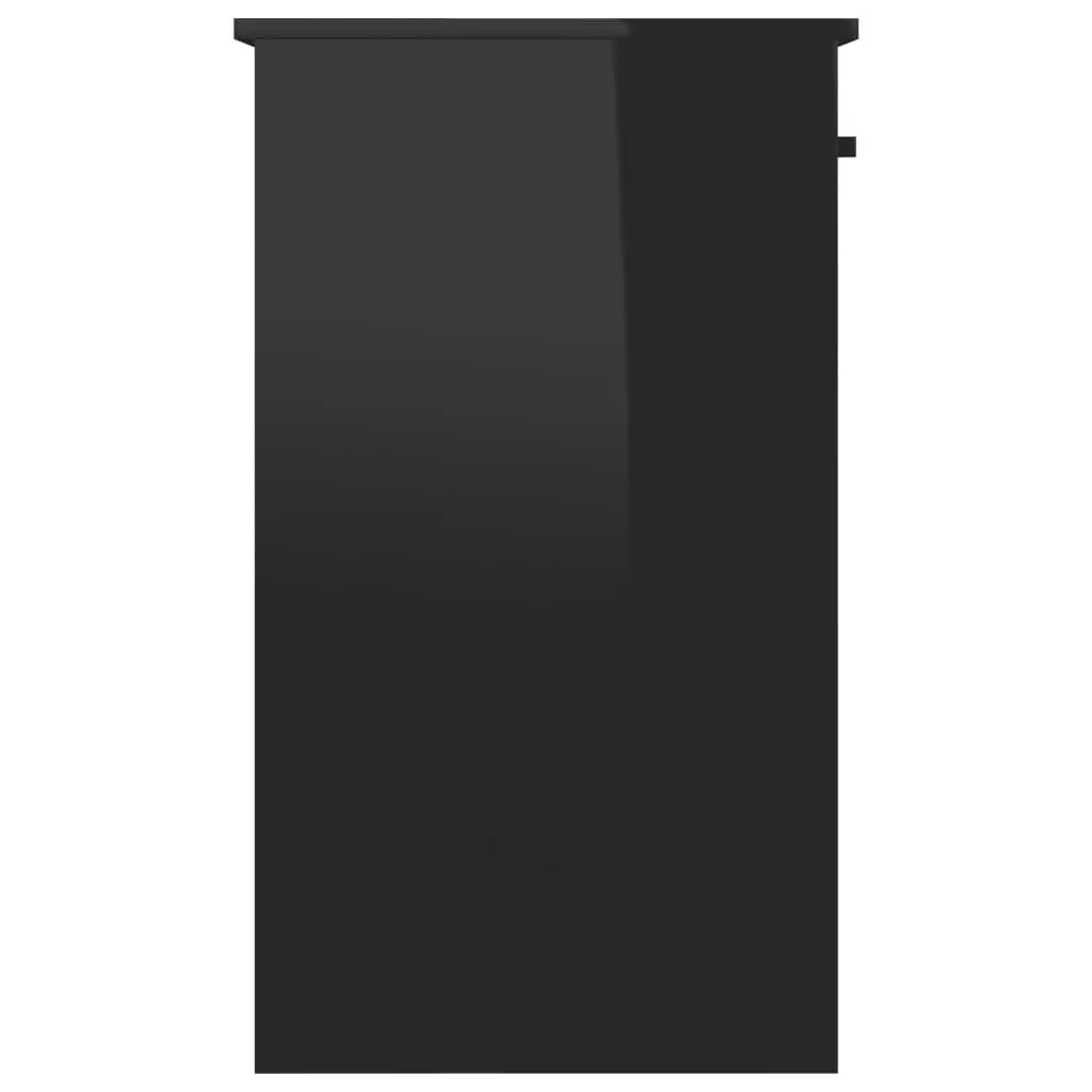 VidaXL Schreibtisch Hochglanz-Schwarz 90 X 45 X 76 Cm Spanplatte 9 VidaXL Schreibtisch Hochglanz-Schwarz 90 X 45 X 76 Cm Spanplatte – Bild 7