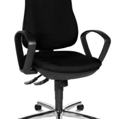 Lullmann Bürodrehstuhl Mit Armlehnen Gepolstert Drehstuhl Blau 210161