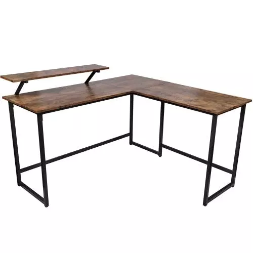 VIDAXL Arbeitstisch Computertisch Bürotisch Arbeitsstation Braun 6 VIDAXL Arbeitstisch Computertisch Bürotisch Arbeitsstation Braun – Bild 4