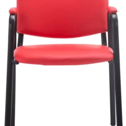 CLP 4er Set Besucherstühle Ken PRO Kunstleder Rot -Vidaxl Verkäufe 9809e16c a45c 499a 8820 62d1ac0449b8