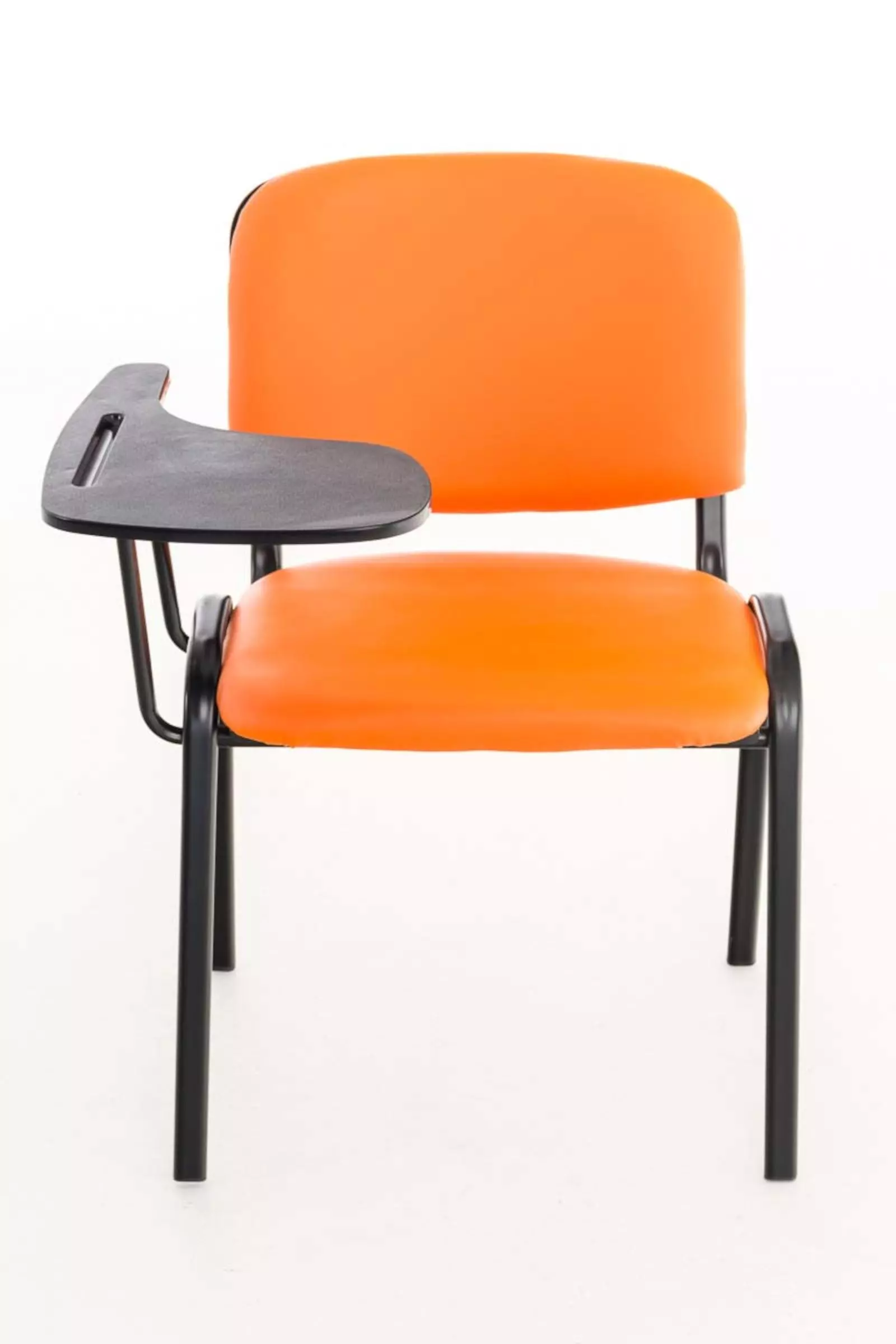 CLP 4er Set Stühle Ken Mit Klapptisch Kunstleder Orange 8 CLP 4er Set Stühle Ken Mit Klapptisch Kunstleder Orange – Bild 6