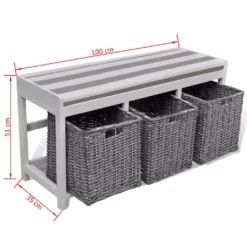 VIDAXL Sitzbank Kommode Truhenbank Kissen + 3 Körben Weiß 14 VIDAXL Sitzbank Kommode Truhenbank Kissen + 3 Körben Weiß -Vidaxl Verkäufe 9a282314 ff28 4659 bf80 a049cbc45b38