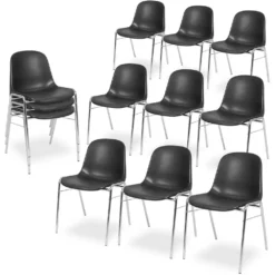 Null 4x Polsterstühle Schwarz, BxTxH 545x425x820 Mm, Sitz BxTxH 475x415x470 Mm -Vidaxl Verkäufe 9c763e91 206f 4b61 a0da 1faad0d52f91