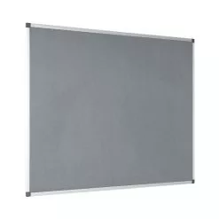 Bi-Office Maya Graue Filznotiztafel Mit Aluminiumrahmen 120x90cm