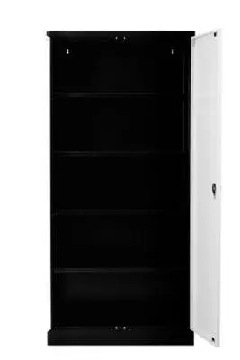 PROREGAL Stahlschrank Bee | HxBxT 195x92x42 Cm | Schwarz-Grau 9 PROREGAL Stahlschrank Bee | HxBxT 195x92x42 Cm | Schwarz-Grau – Bild 7