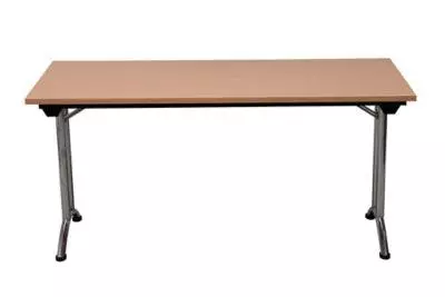 PROREGAL Klapptisch Lizard | C-Fuß-Gestell | HxBxT 75x140x70 Cm | Chrom-Buche 3 PROREGAL Klapptisch Lizard | C-Fuß-Gestell | HxBxT 75x140x70 Cm | Chrom-Buche