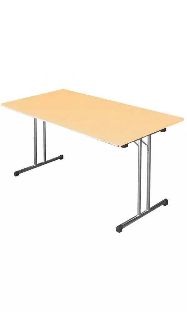 Lullmann Klapptisch Besprechungstisch Kantinentisch Verkaufstisch Schreibtisch 140 X 70 Cm Gestell Chrom / Platte Buche-Dekor 350601 5 Lullmann Klapptisch Besprechungstisch Kantinentisch Verkaufstisch Schreibtisch 140 X 70 Cm Gestell Chrom / Platte Buche-Dekor 350601 – Bild 3