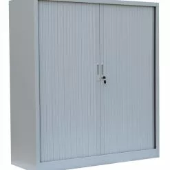 Lullmann Querrollladenschrank Sideboard (HxBxT) 1350 X 1200 X 460 Mm Aktenschrank Rollladenschrank Lichtgrau 555140