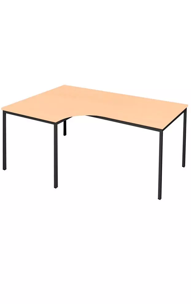 Lullmann Freiformtisch - 750 X 2000 X 800/1200 X 800 Mm - Tiefschwarz/buche - Winkel Links 332101 3 Lullmann Freiformtisch - 750 X 2000 X 800/1200 X 800 Mm - Tiefschwarz/buche - Winkel Links 332101
