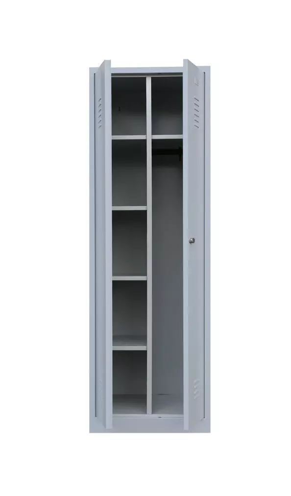 Lullmann Spind Kleider-Wäsche-Schrank Kleiderspind 2-türig 180x50x50cm 510700 5 Lullmann Spind Kleider-Wäsche-Schrank Kleiderspind 2-türig 180x50x50cm 510700 – Bild 3